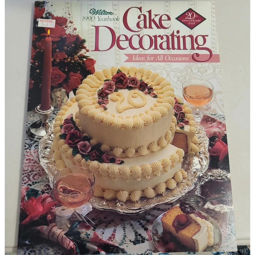 Vintage 1990 Wilton Cake Decorating Yearbook 20th Anniversary Issue Retro Guide